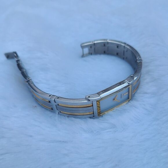 Citizen Ciena Eco-Drive Two Tone Silver & Gold Stainless Steel Quartz Watch VGUC - Picture 4 of 8